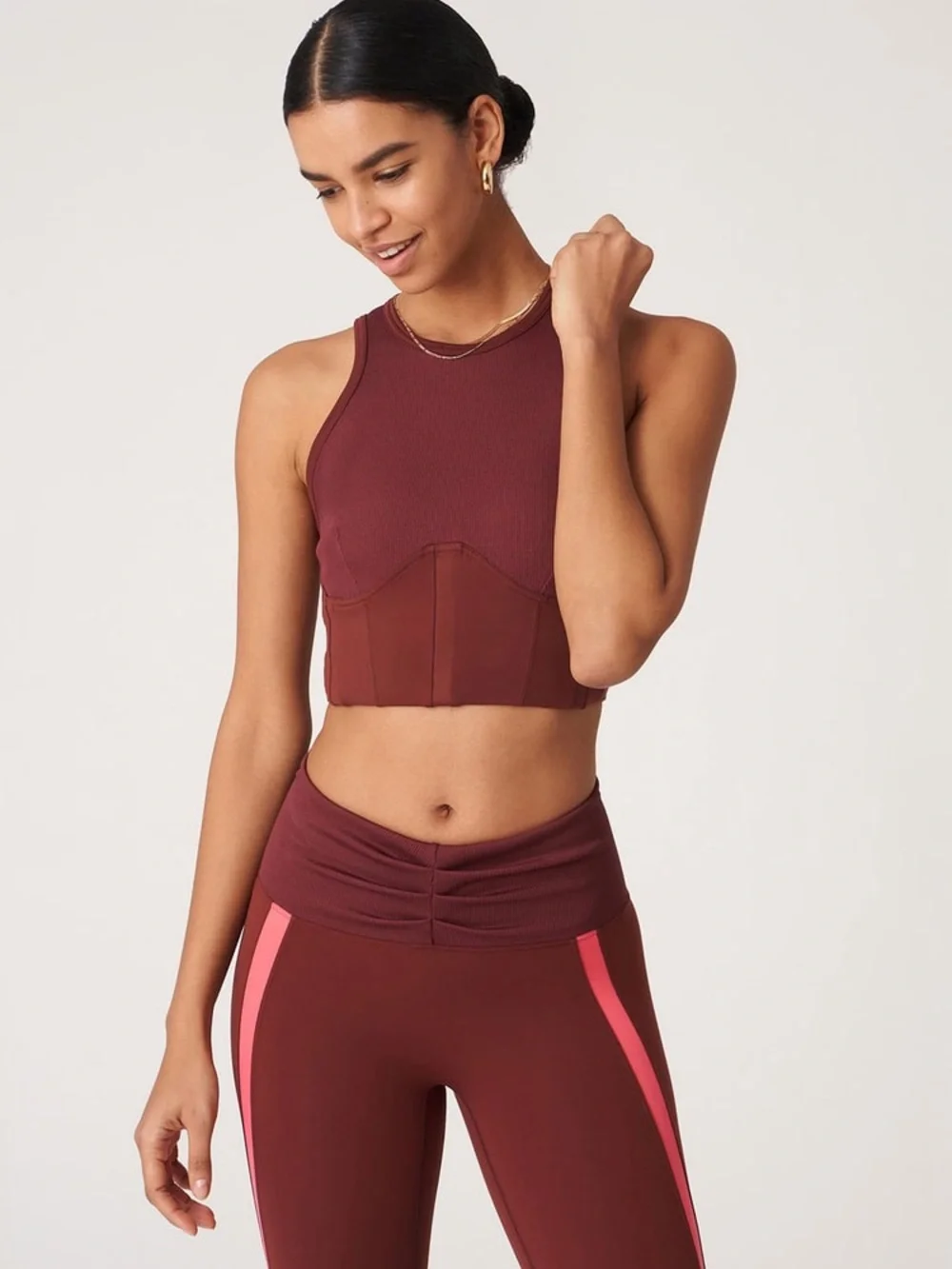 BANDIER X NEW BALANCE Collab Corset Crop Tank Padding. Size Large